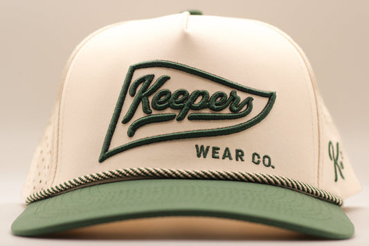 Keepers Pennant Cap - Green/Tan